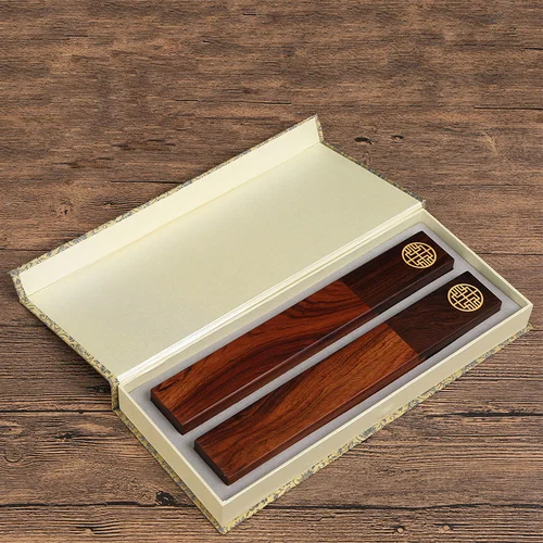 

Mahogany Calligraphy Town Ruler Stationery Supplies Solid Wood