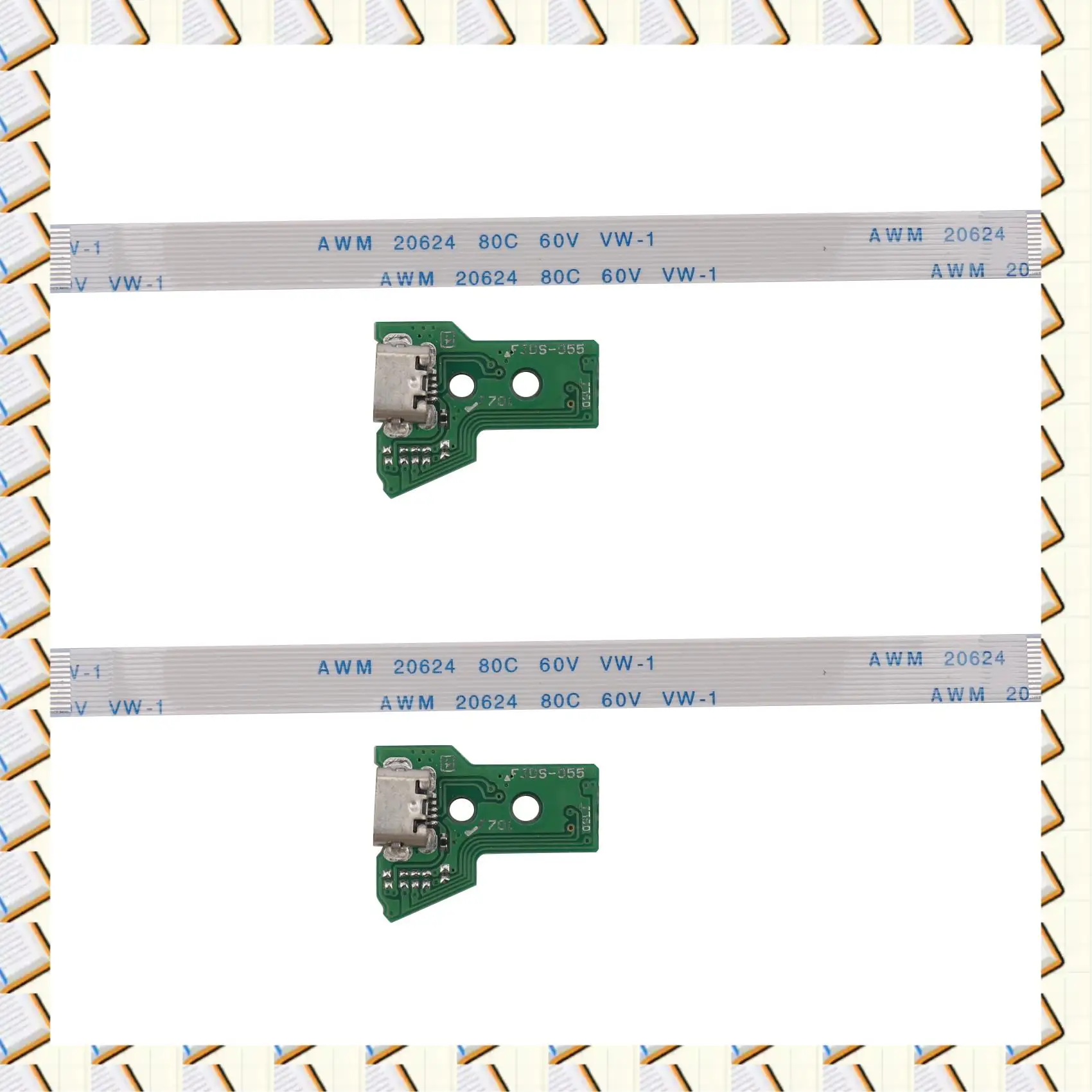 A14M 2X Gniazdo Portu Ładowania USB Kontrolera SONY PS4 Płytka JDS-055 5TH V5 12 Pin Kabel