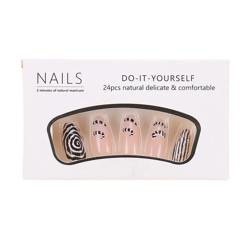

European and American rattlesnake nail stickers wearing nail handmade nail art finished products removable