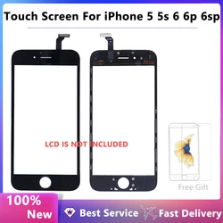 Touch Screen Digitizer Frame For iPhone 5 5s 6 plus 6S Touchscreen Front Touch Panel Glass Lens 6p 6s Phone Accessories + film