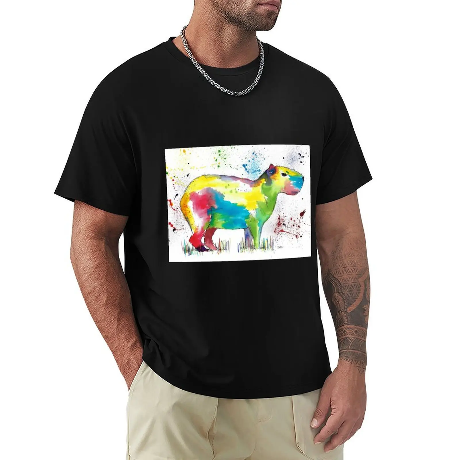 Marvelous Menagerie - Capybara T-Shirt anime t shirts Funny t-shirt korean fashion plain t shirts men