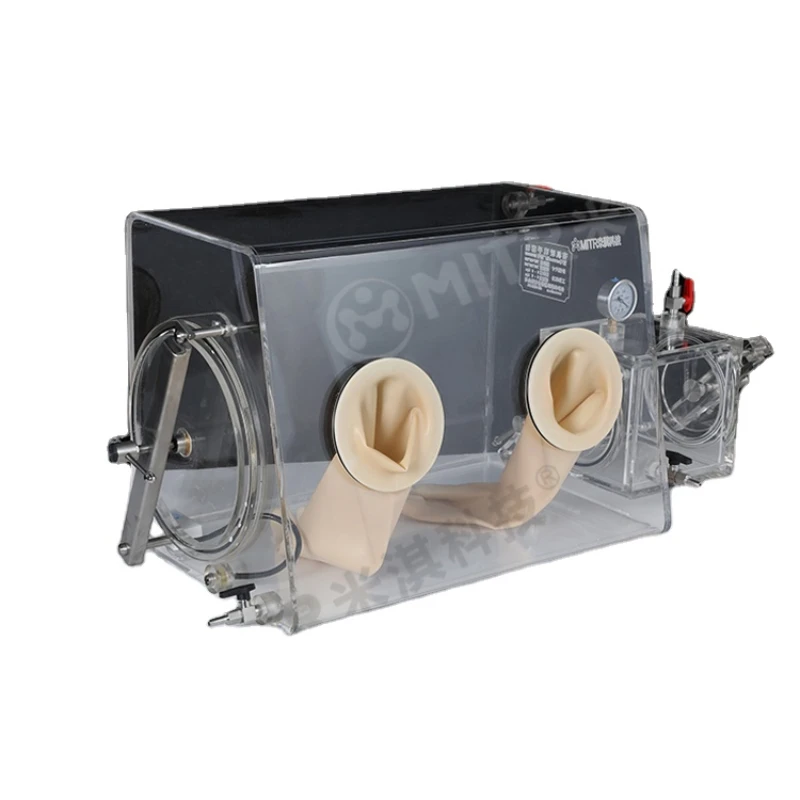 PMMA Vacuum -0.1Mpa(2.5 Level  Meter) With Separator Pump Test Chamber Isolation Glove-Box