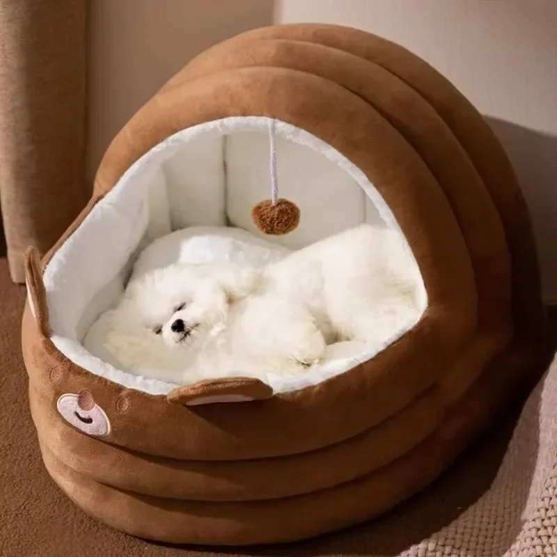 

【From China】Pet Supplies Dog Kennel Winter Warm Enclosed Dog House House Type Four Seasons Universal Sleeping Kennel