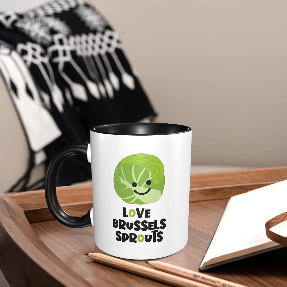 Love The Brussels Sprouts Mug Funny Ceramic Coffee Cups Tea Mugs Milk Cup Drinkware Gifts for Woman Man