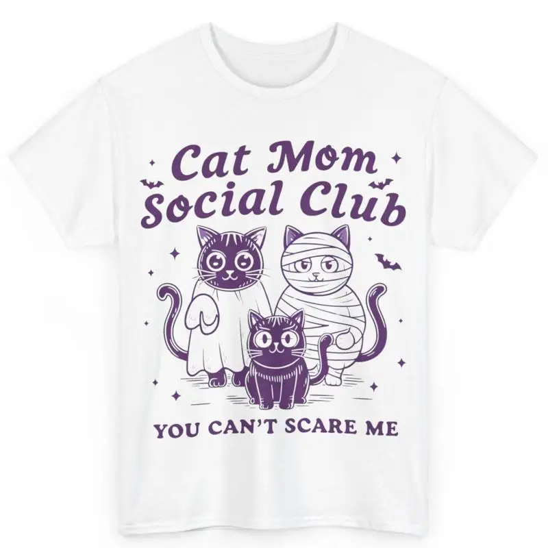 

Хлопковая футболка Halloween Cat Mom Social Club You Can't Scare Me Lover