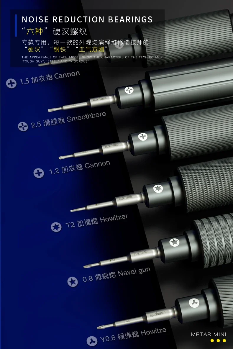 

6in1 Mechanic IShell MAX High Hardness Precision Screwdriver Plum blossom cross for IP bottom Internal disassembly tools Set