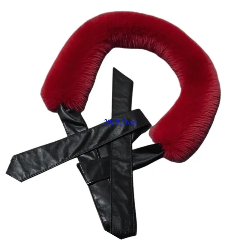 حزام F3MF سهل الاستخدام من الجلد الصناعي، حزام خصر قابل للتعديل، بطانة مريحة، حزام فستان أنيق لأزياء الشتاء