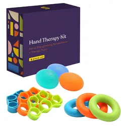 Zestaw do terapii Finger Exercisers i wzmacniacz dłoni Grip zręczność wspiera obrażenia i odzyskiwanie Stress Relief dzieci i dorośli