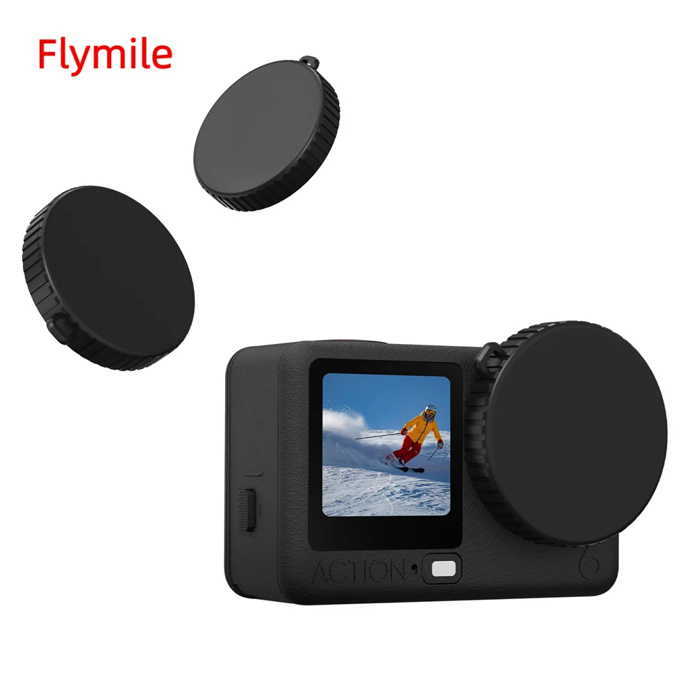 

Flymile Action 6 Silicone Lens Cap Protective Cover for DJI OSMO Action 6 Accessories Lens Dust-proof Shell