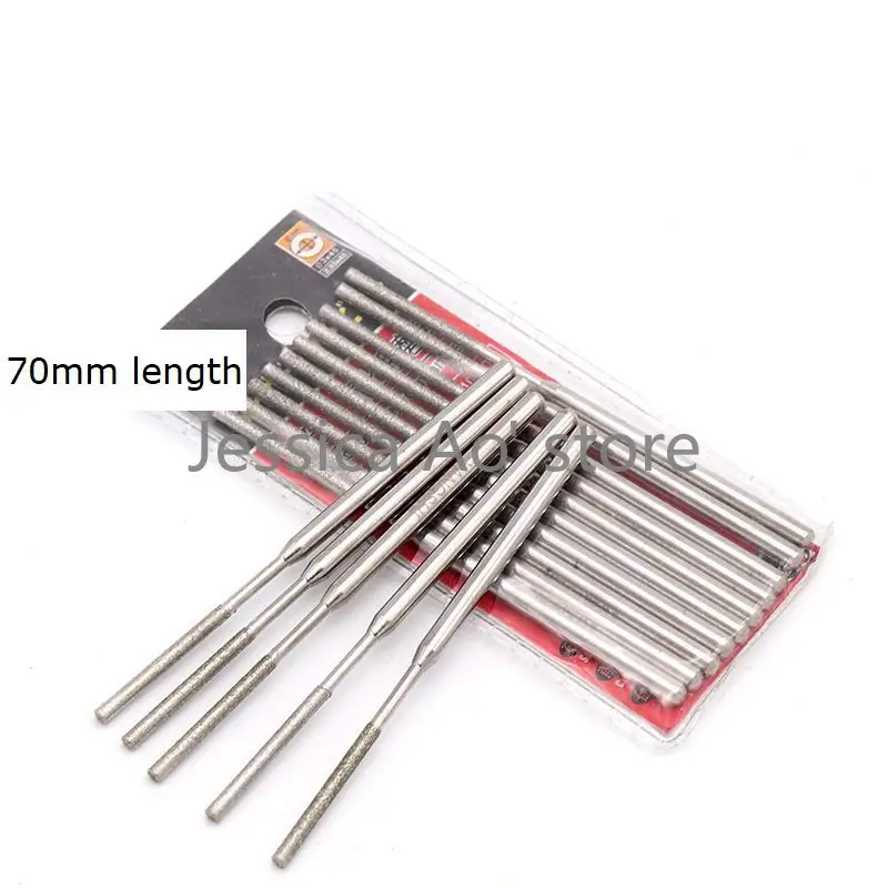 

14pcs 70mm Length Cylinder Diamond Grinding Needle Diamond and CBN Abrasive Tools for Electric Grinder Glass Agate Jade Carving