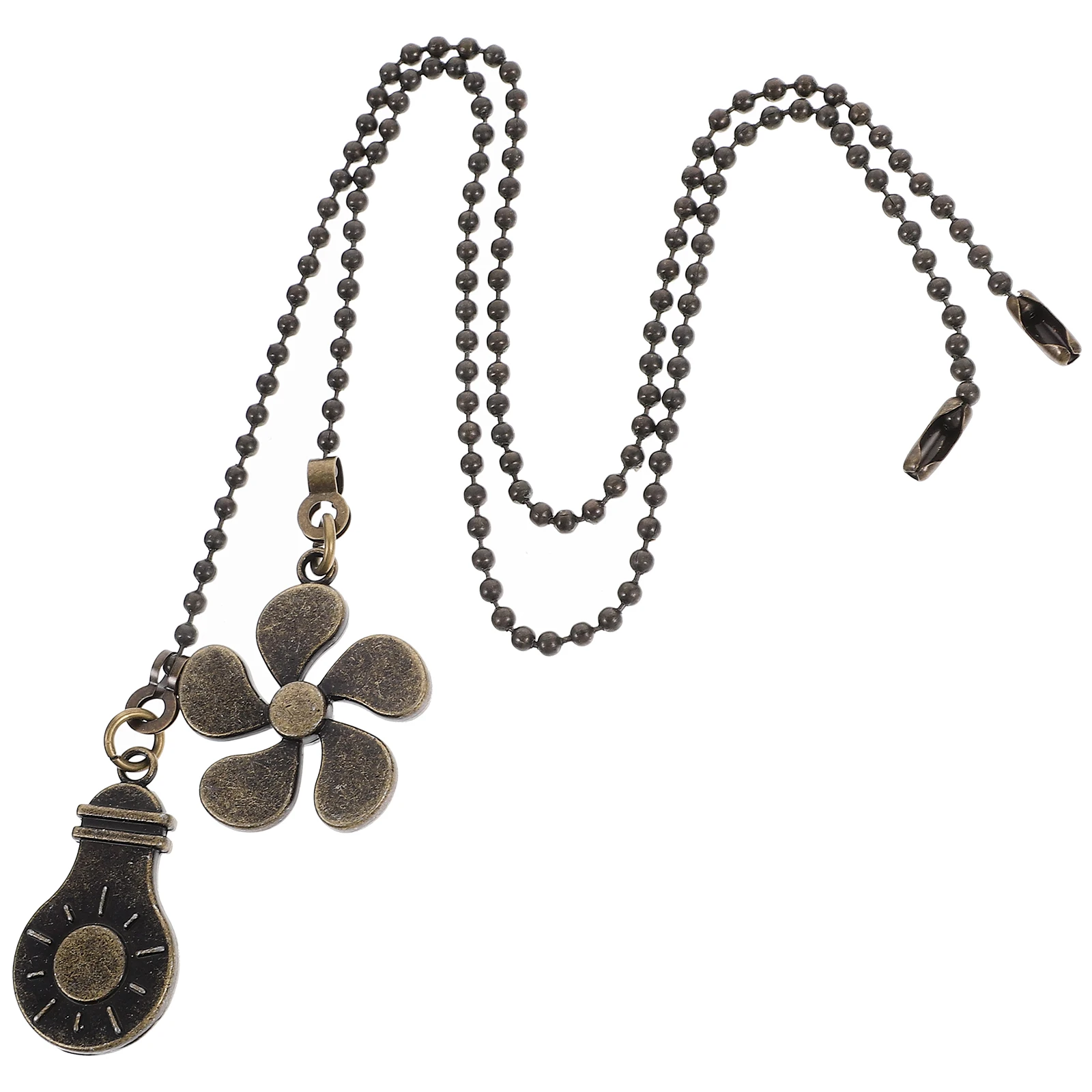 

2pcs Zinc Alloy Ceiling Fan Chain Extension Beaded Fan Pull Ball Light Pull Durable Color-Fade Resistant for Ceiling