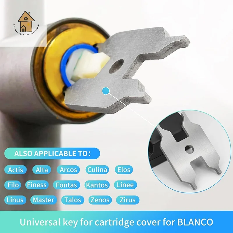 Universal Key For Cartridge Cover Easy To Replace Filter Save Time And Effort Household Faucet Filter Cover Removal Tool