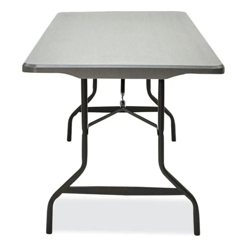 

Durable 72 Inch Table, Charcoal Plastic Folding, for Indoor Outdoor, Use
