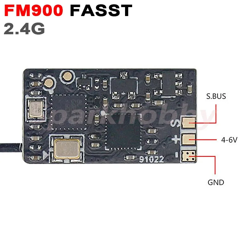 جهاز استقبال مصغر X-BOSS FM900 1.2 جرام FASST RSSI 2.4G جديد تمامًا، متوافق مع Futaba T8FG、T14SG、T16SZ、T18SZ、T18MZ、T32MZ,App