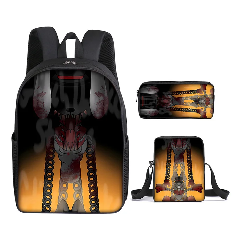 Harajuku Youthful Finding Frankie 3D Print 3pcs/Set Student Travel bags Laptop Daypack Backpack Shoulder Bag Pencil Case