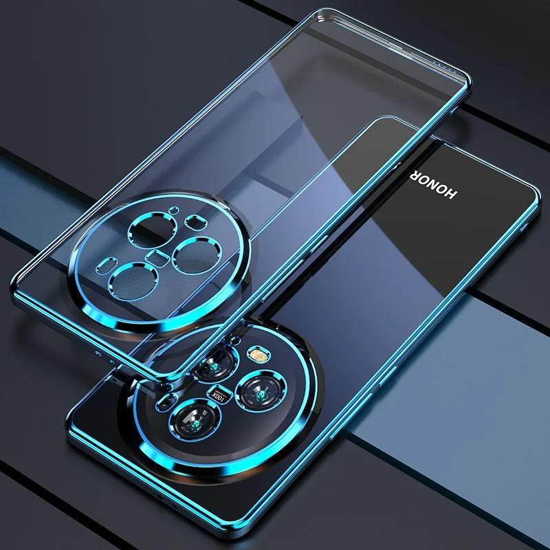 Transparent Plating Shockproof Case For Honor Magic 6 Pro 6 Lite Lens Protective Soft Cover Bumper For Honor Magic 7 Lite 5 Pro
