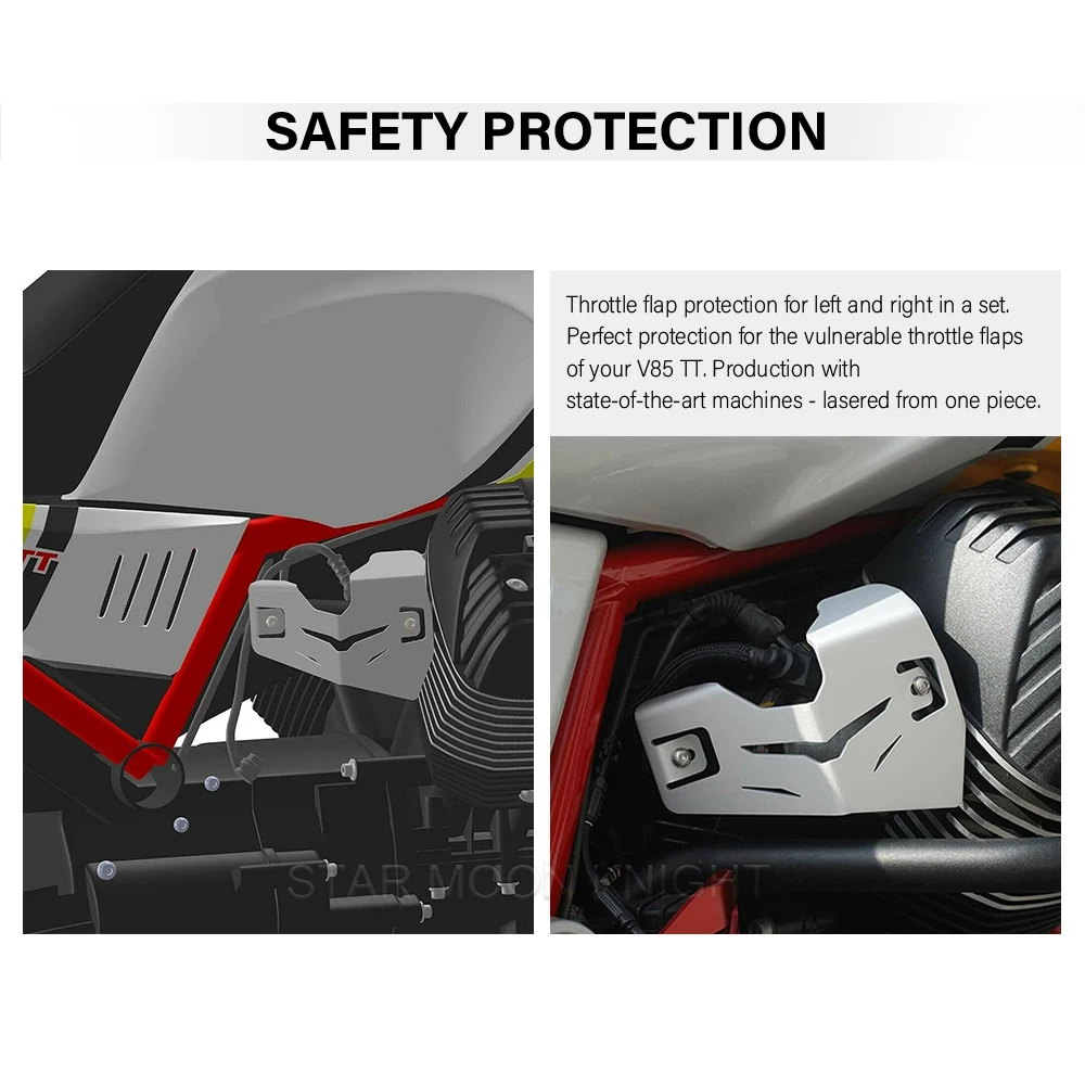 Injection System Guard For Moto Guzzi V85TT V 85TT All Year Motorcycle Throttle Body Protective