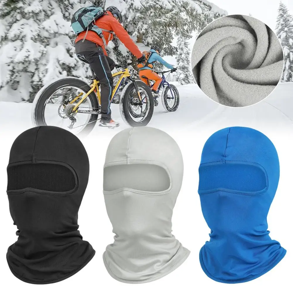 Pasamontañas para motocicleta, máscara facial completa de secado rápido, Anti-UV, bufanda a prueba de viento, forro para casco, casco, carreras, MTB, moto para hombres D0W5