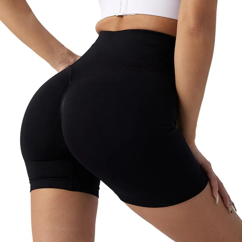 New Summer Yoga Three-quarter Pants Breathable High Waist Butt Enhancing Shorts Shape Wear Women's Sports Tummy-control Cycling