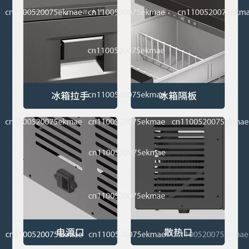 Drawer Type Car Refrigerator Compressor Cooling, Refrigerator Freezer Car Home Dual Use for RV Truck