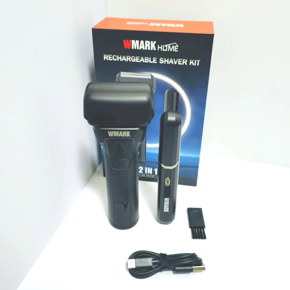 

Профессиональный триммер WMARK NG-7984KIT, машина для стрижки волос 2-в-1, перезаряжаемый набор для волос и бритья, IPX6, водонепроницаемый домашний салон