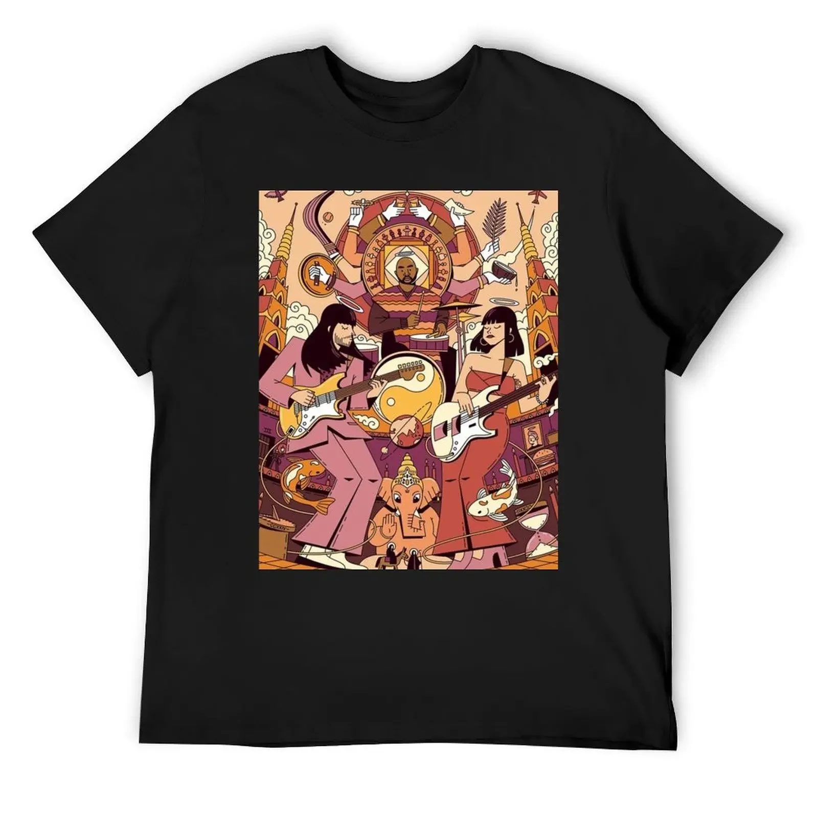 Khruanbin Memorable Concert - Aesthetic T-Shirt shirts graphic tee blacks black t-shirts for men