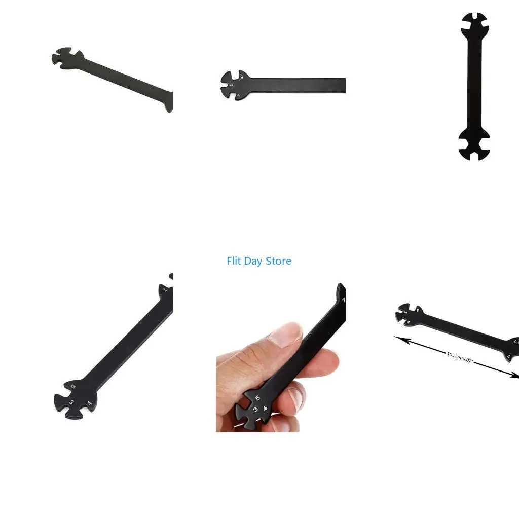 F92C Versatility Wrench Multipurpose 6 in 1 RC Wrench Tool 3/4/5/5.5/7/8MM with