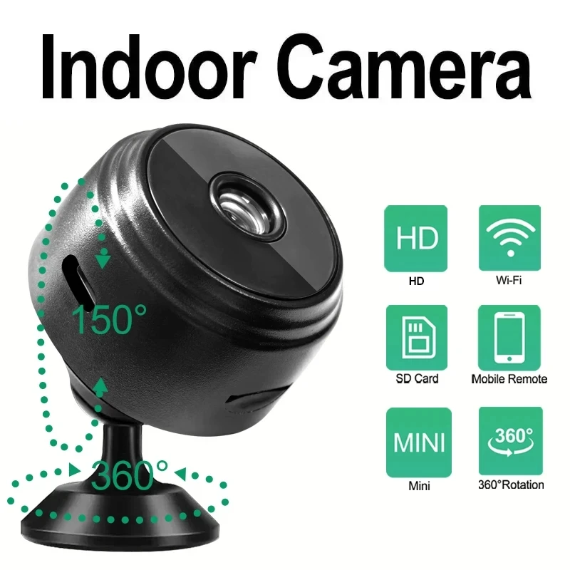 A9 Mini Camera HD 720P Intelligent Home SecurityIP WiFi Camera Monitor Mobile Remote CameraMobile Remote Application