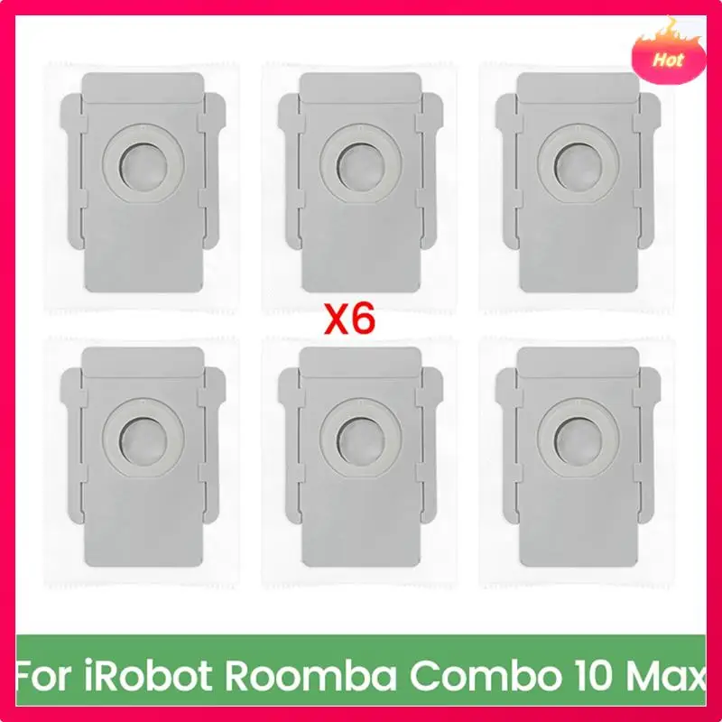 AD-فراغ كيس لجميع الغبار ل اي روبوت رومبا كومبو 10 ماكس أجزاء المكنسة الكهربائية كيس لجميع الغبار كفاءة اكسسوارات التنظيف المنزلية 6 قطعة
