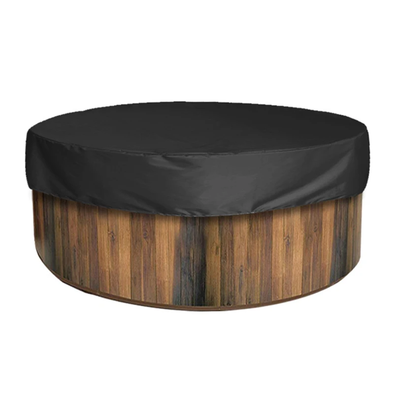Cubierta redonda para piscina, cubierta para bañera, Protector Anti-UV para Spa, bañera de hidromasaje, resistente al polvo, Oxford, accesorios para