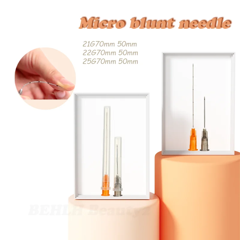 Disposable Hypodermic Fill Needle 23G 25G 27G 50mm Blunt tip Cannula With filter