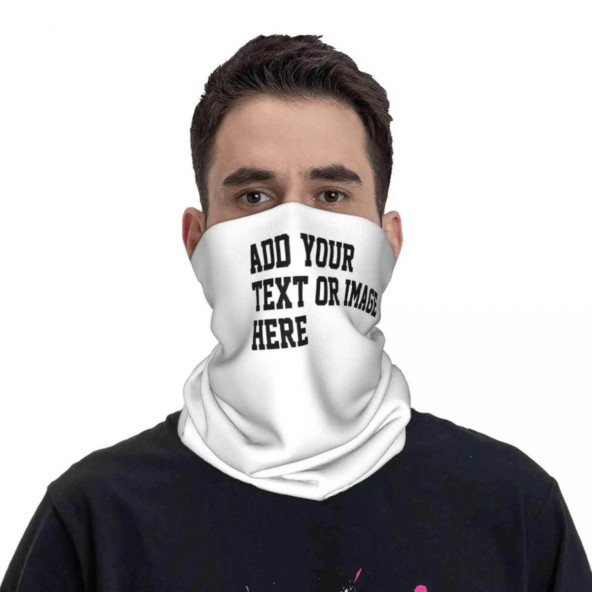 Custom Merch Bandana Neck Cover Mask Scarf Multi-use Running Scarf Unisex Breathable