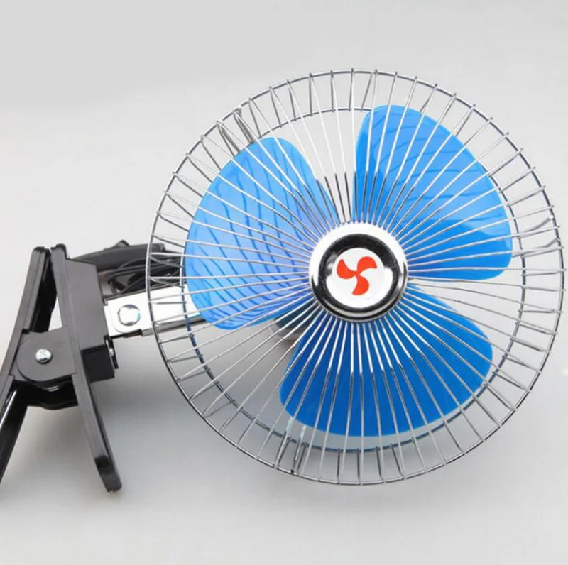 Accessories Car Oscillating Fan Portable Vehicle Mini Electric Low Noise 6 Inch 12V 25W Car Auto Fan Air Cooling Fan