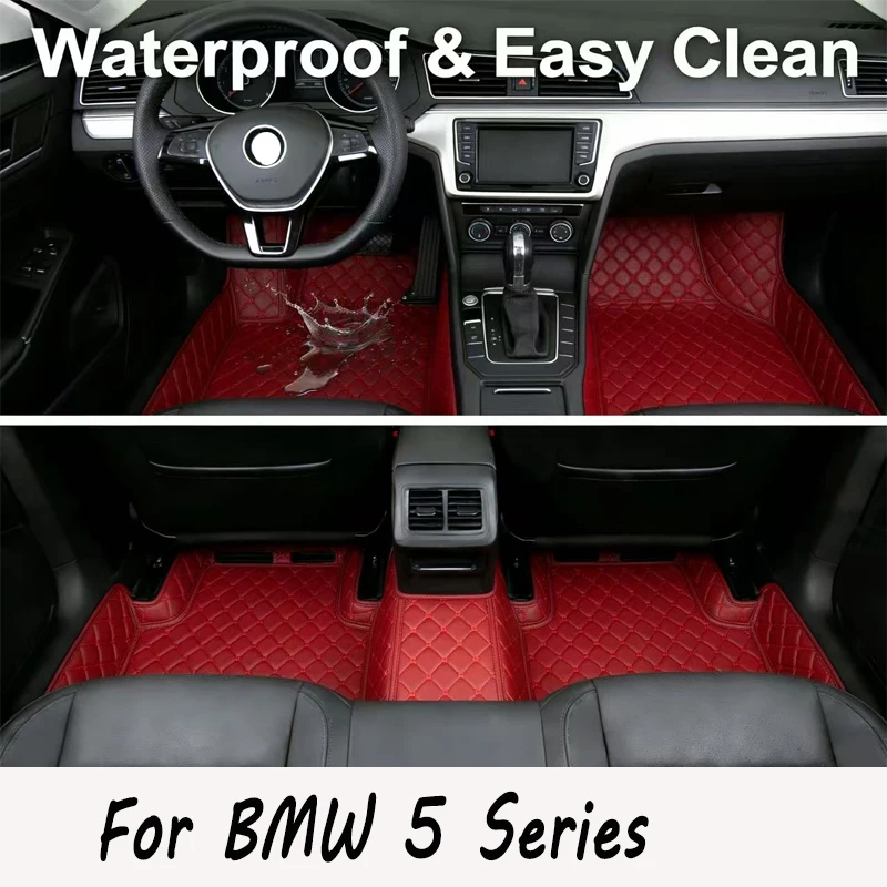 

Custom Car Floor Mats for BMW 5 Series F11 Touring 2010-2017 Year Interior Details Accessories