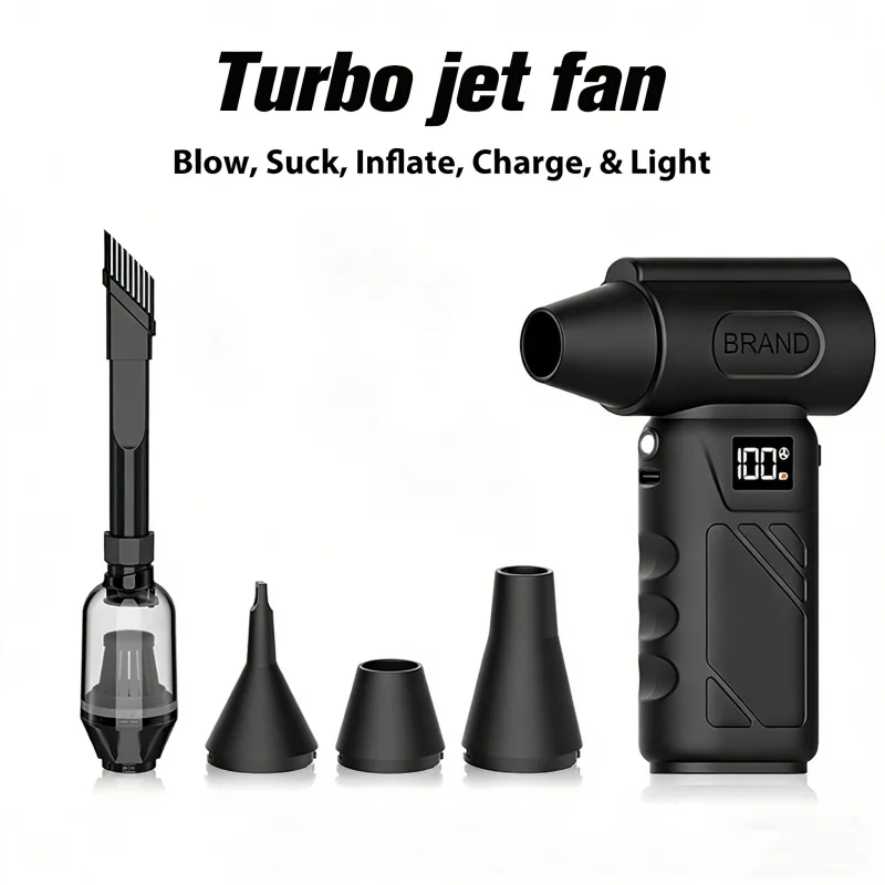 

130,000RPM Powerful Air Blower Electric Turbo Violent Fan Brushless Motor High-Speed Turbo Fan Rechargeable Blower Air Duster