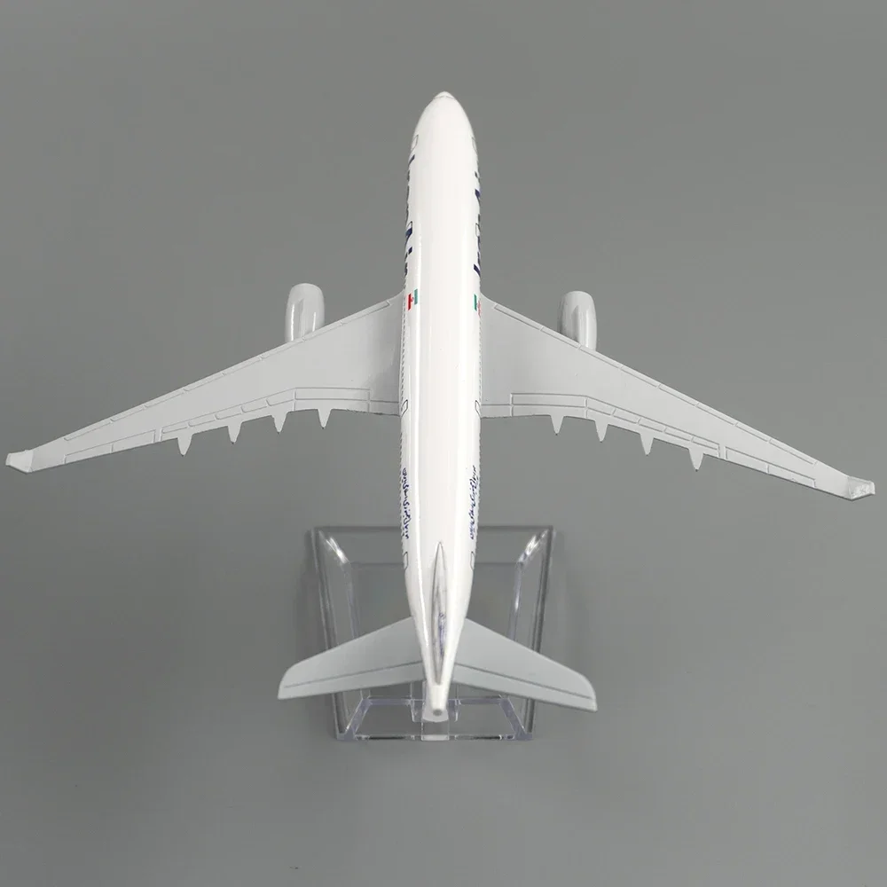 Avión de aleación a escala 1/400, Airbus A330 Irán Air, 16cm, modelo de avión, juguetes, decoración, colección de regalos para niños