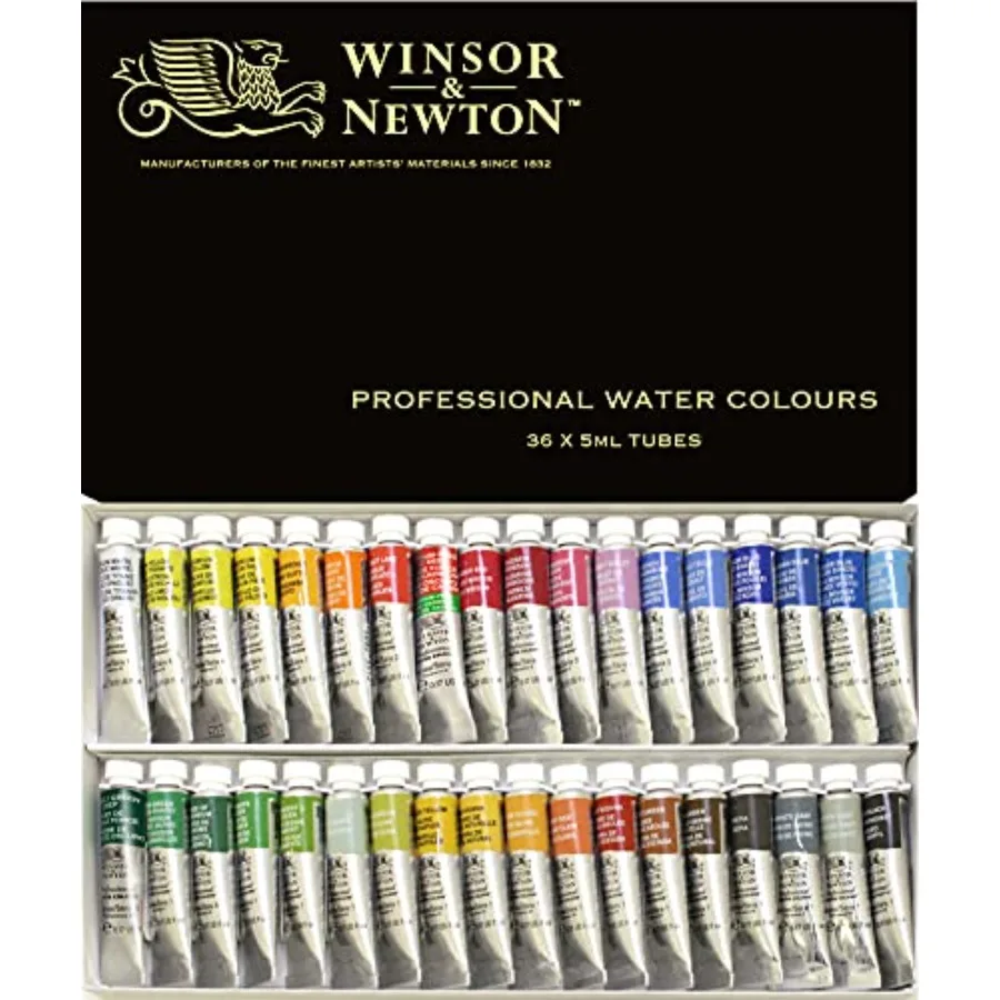 

Набор акварельных красок Windsor and Newton Artists Water, 5 мл, 36 цветов, импортный