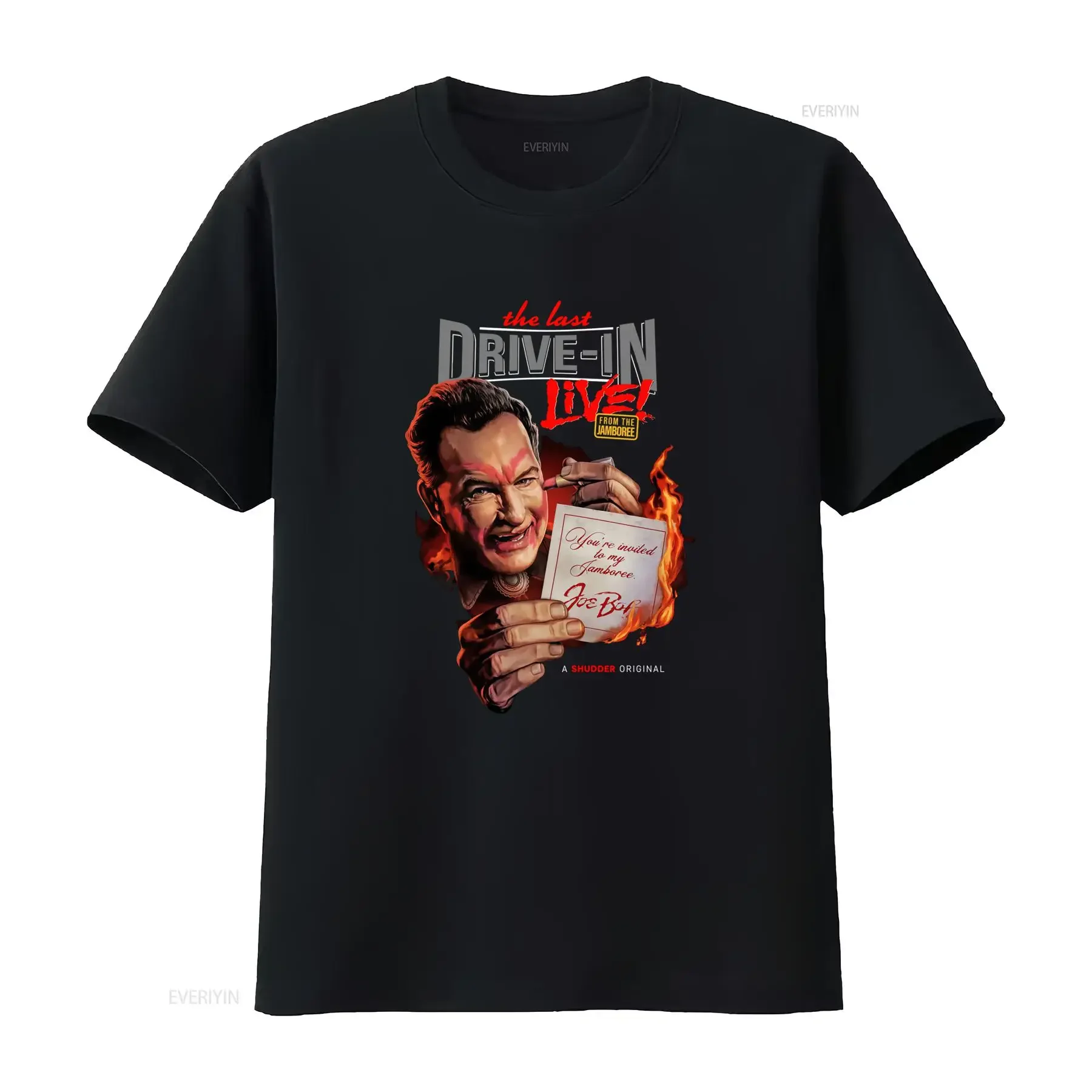 Футболка The Last Drive In Live Horror Movie с винтажным дизайном Джо Боба Бриггса, оригинальная, винтажная, с эффектом потертости, модная, эластичная.