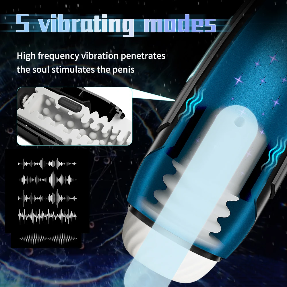 Telescopic Male Masturbator Man Automatic Masturbation Equipment Pussy Sex Tool Adult Toys for Men Masurbator Cup for Men