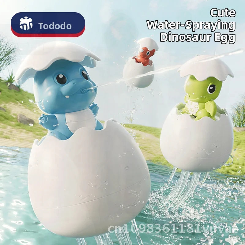 Badspeelgoed voor kinderen Drijvende dinosaurussen en gele eenden Waternevel Speelset voor baby's van 1-2 jaar oud 3-pack visuele greep