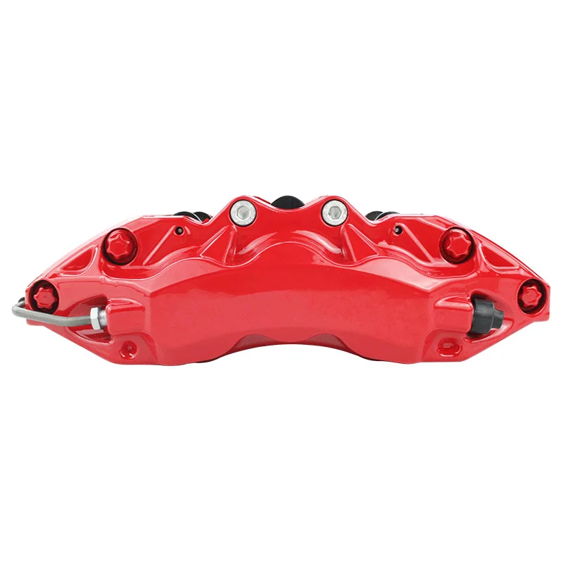 DIY big six piston brake caliper car modification upgrade assembly