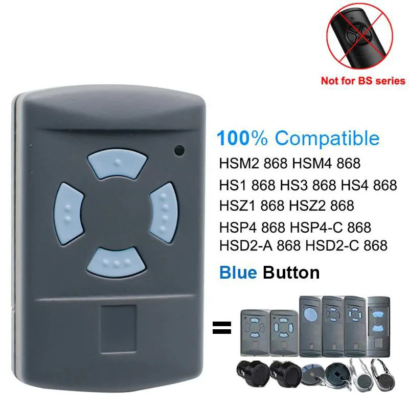 Compatible with HSM2 HSM4 868MHZ wireless 4-button rolling shutter door remote control garage door remote control
