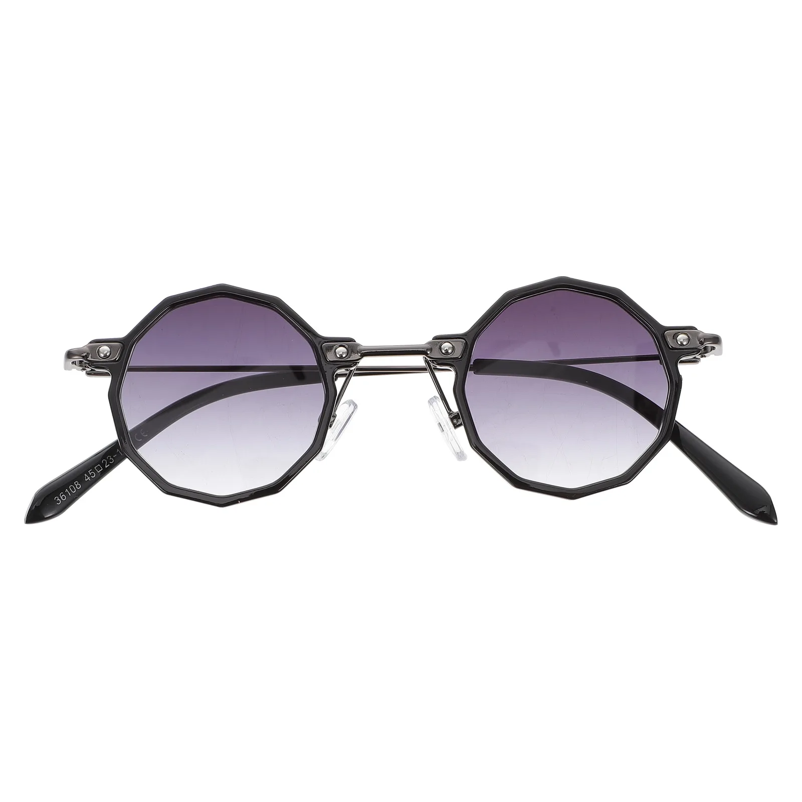 

Round Sunglasses Vintage Beach Women Eyeglasses Plastic Party Fashion Lightweight Comfortable Nose Pads Multipurpose Halloween
