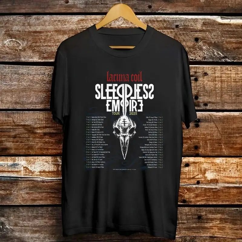 Футболка Lacuna Coil без рукавов Empire Tour 2025, полный размер S 5XL