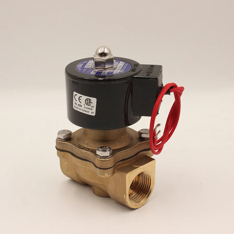 UW-20 DN20  3/4Inch Zero Pressure Brass Air 24V DC Solenoid Valve