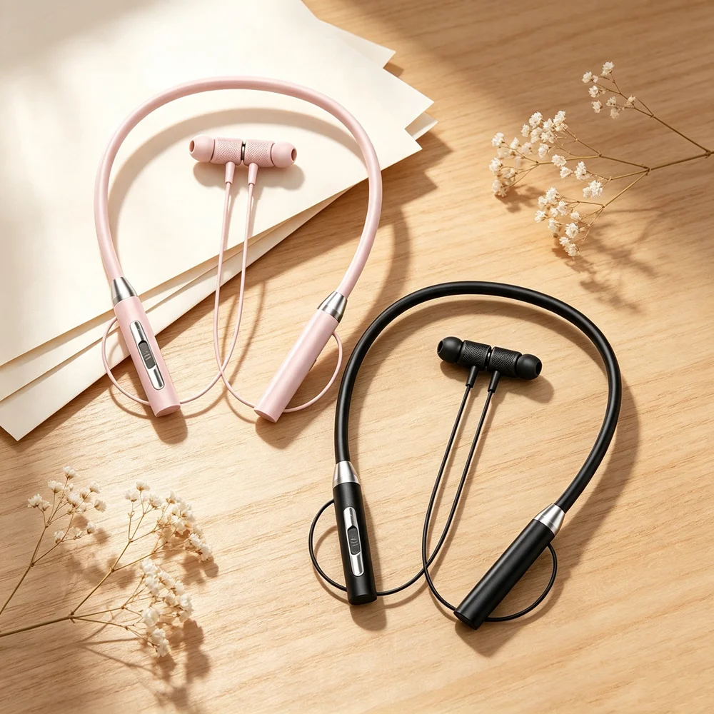 Wireless Headphones Bluetooth Neckband Magnetic Earphones Sport Running Earbuds Waterproof Bluetooth 5.3 Headset With Mic