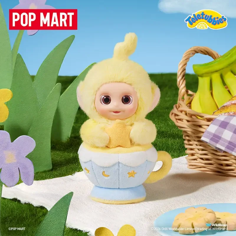 POPMART TELETUBBIES Afternoon Tea Diary SERIES VINYL PLUSH PENDANT BLIND BOX Mystery Box Doll Cute Anime Figure Ornaments Gift