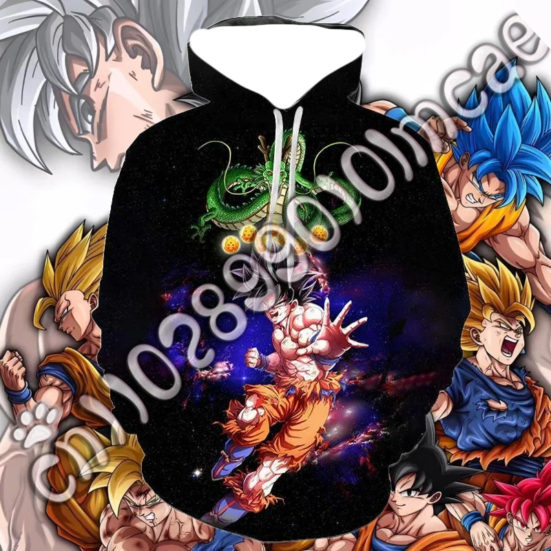 

25/26 3D новый аниме Dragon Ball цифровой свитшот с капюшоном для мужчин, женщин, взрослых и детей, одежда, лучший подарок для детей