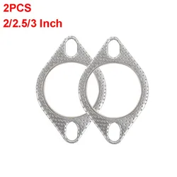 2pcs Ultra Seal Car Exhaust Gasket Auto Accessories Two Holes 2/2.5/3 Inch Exhaust Downpipe Gasket Muffler