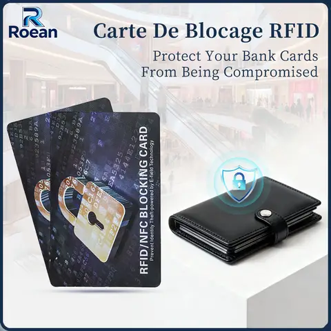 RFID Blocking Card Anti Theft NFC Signal Blocker Card Protector for Credit Debit Bank Card Passport Safe Privacy Protection